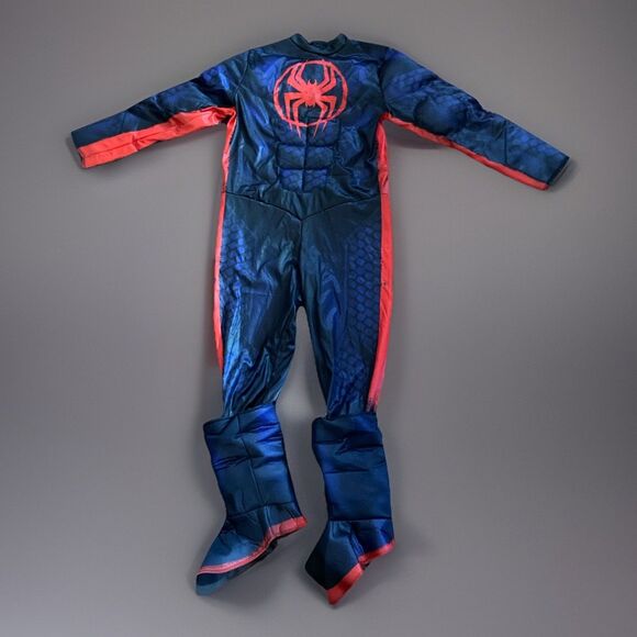 Across the Spider-Verse Miles Morales Kid's Spiderman Costume M 8-10 - Picture 1 of 8